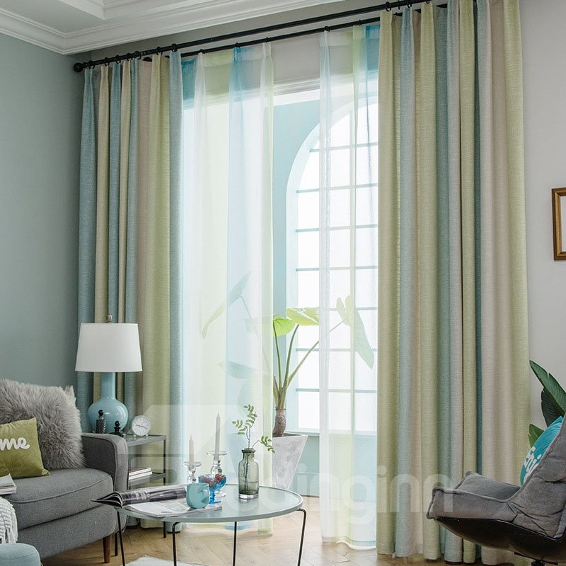 Nordic Style 100% Blackout Fibre Ombe Custom Grommet Curtains for Living Room Bedroom - Image 27