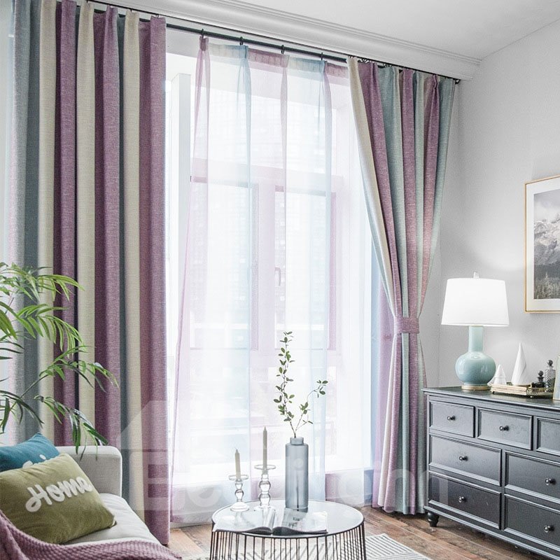 Nordic Style 100% Blackout Fibre Ombe Custom Grommet Curtains for Living Room Bedroom - Image 21