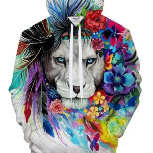 Novelty 3D Animal Print Pullover Soft Hoodies Pullover Hooded Sweatshirts