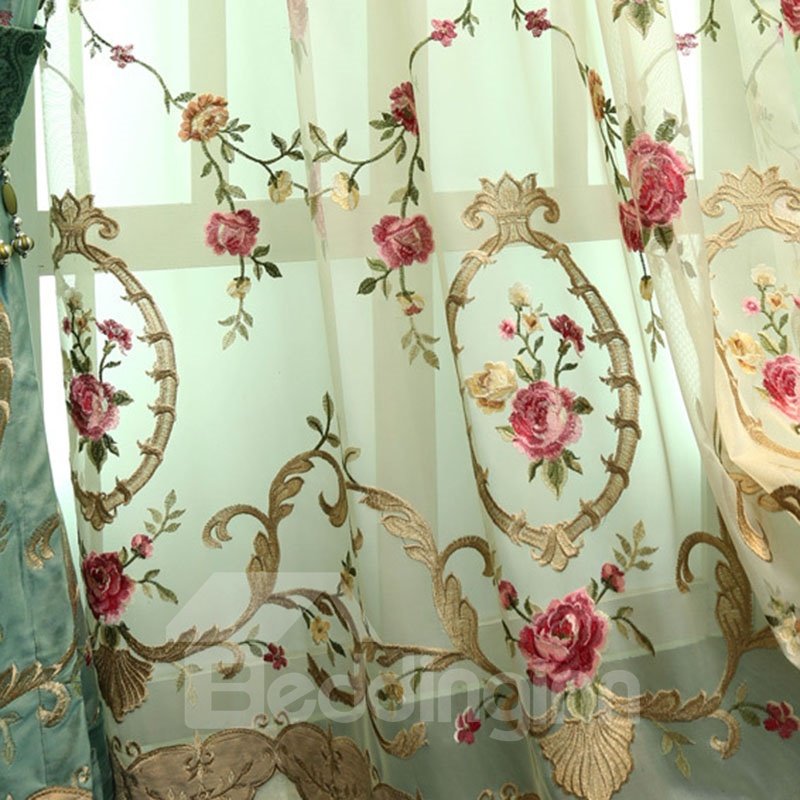Elegant Classy Embroidered Decorative Customs Sheer Curtains for Living Room Bedroom - Image 17