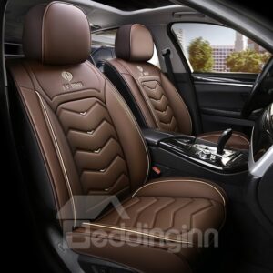 Car Seat Covers Full Set with Waterproof Leather Automotive Vehicle Cushion Cover for Cars SUV Pick-up Truck