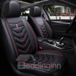 Full Coverage Man-Made Leather Wear Resistant Durable Soft Comfortable Universal Single Seat Cover Suitable For Most Cars