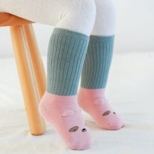 Newborn & Infant Baby Socks 5 Pairs Cozy Warm Socks Ankle Girls Boys with Soft Cotton Cushion