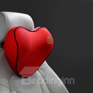 Soft Comfortable And Breathable Heart-Shaped Memory Cotton Car Headrest Car Pillows
