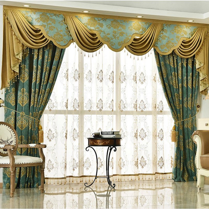 European Luxury Embroidered Decorative Custom Sheer Curtains for Living Room Bedroom - Image 16