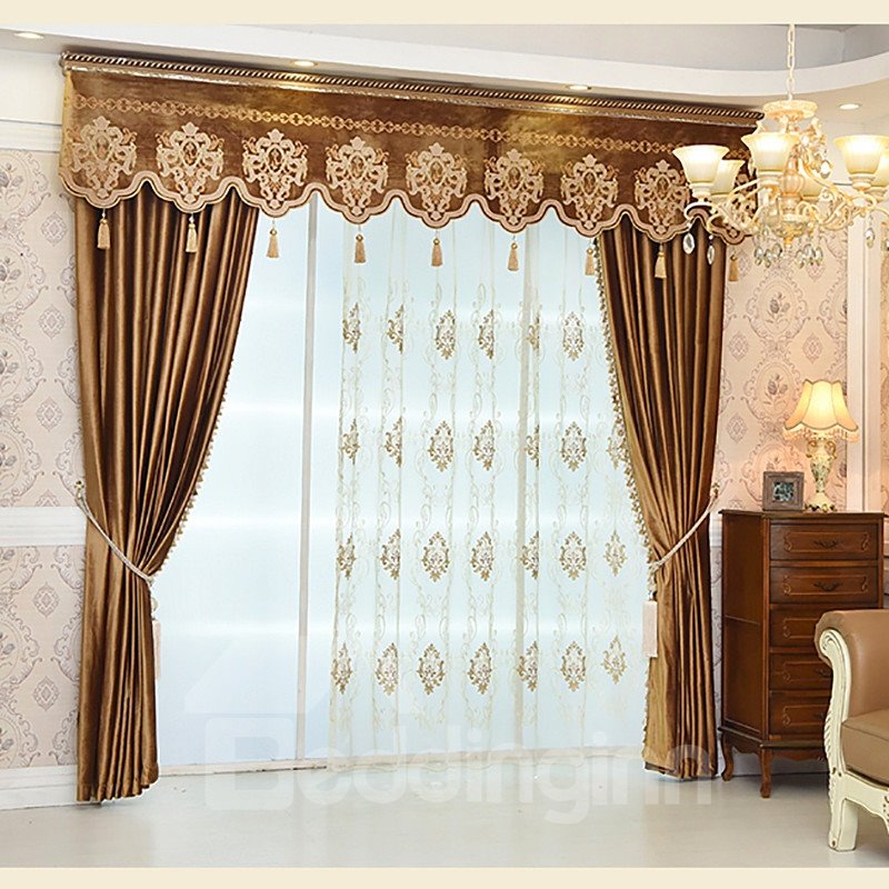 European Luxury and Elegant Decorative Custom Sheer Curtains for Living Room Bedroom - Image 8