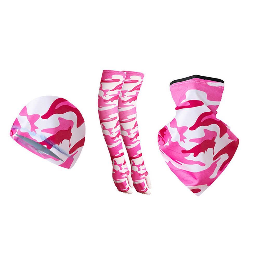 3Pcs/Set Cooling Earloops Bandana & Arm Sleeve & Helmet Liner Cap For Men Women Motorcycle Cycling Outdoors Sports - Image 13