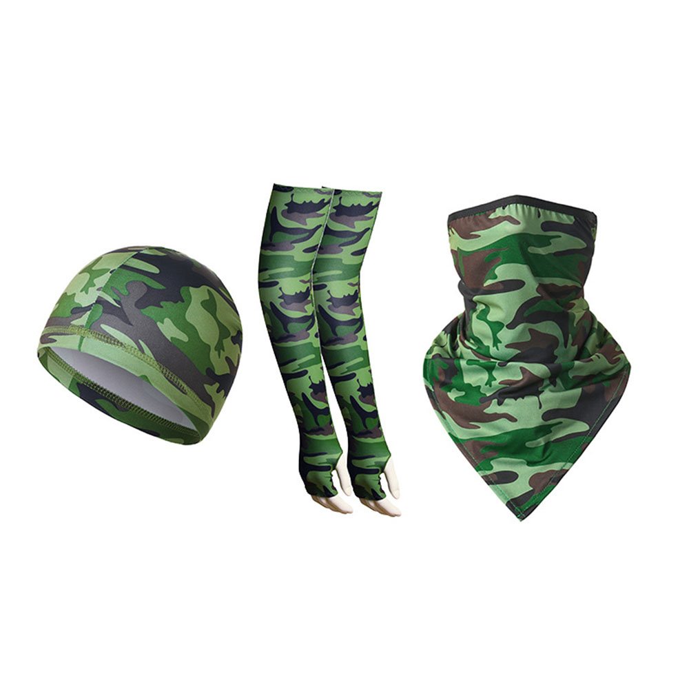3Pcs/Set Cooling Earloops Bandana & Arm Sleeve & Helmet Liner Cap For Men Women Motorcycle Cycling Outdoors Sports - Image 15