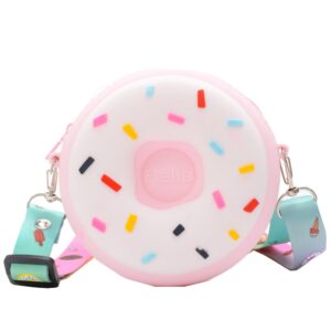Cute Girls Coin Purse Donut Shape Small Bag Rubber Diagonal Bag Children¡¯s Gift