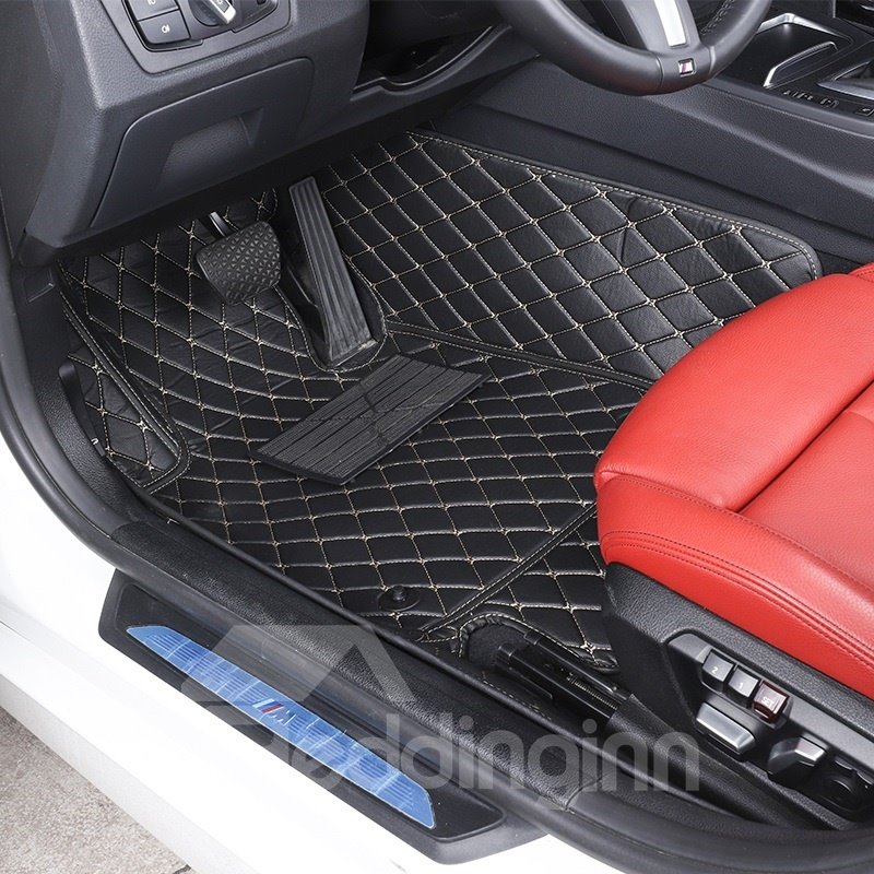 Plain Pattern XPE Material Waterproof Custom Fit Car Floor Mat - Image 2