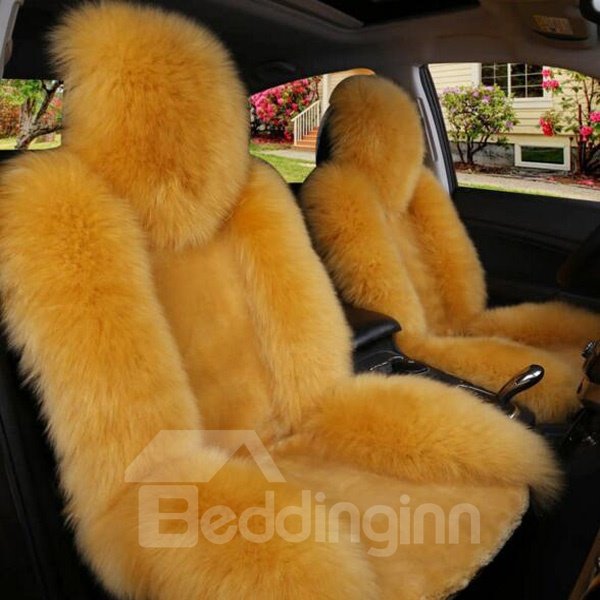Luxury And Cozy Lambswool Material Fashional Design Five Universal Car Seat Cover