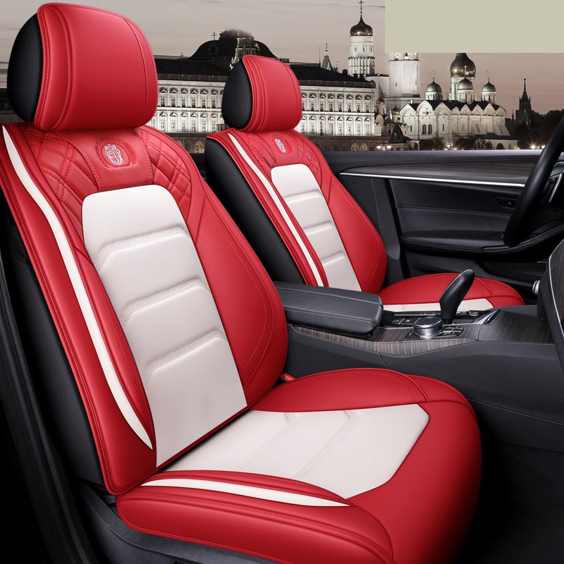 Sport Style 5 Seater Full Coverage Universal Fit Seat Covers High Quality Leather Material Wear Resistant and Durable £¨Ford Mustang and Chevrolet Camaro are Not Suitable£© - Image 3