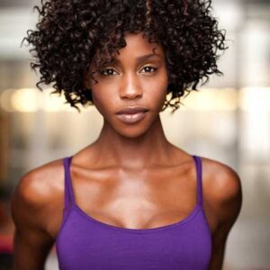 Capless Women Synthetic Hair Curly 120% 12 Inches Wigs Heat Resistant Natural Looking Daily Party Wigs Cosplay Wigs with Natural Bangs with Free Wig Cap