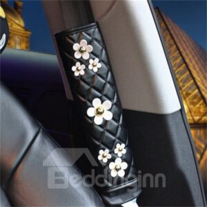 Little White Daisy Design Lovely Car Seat Belt Cover