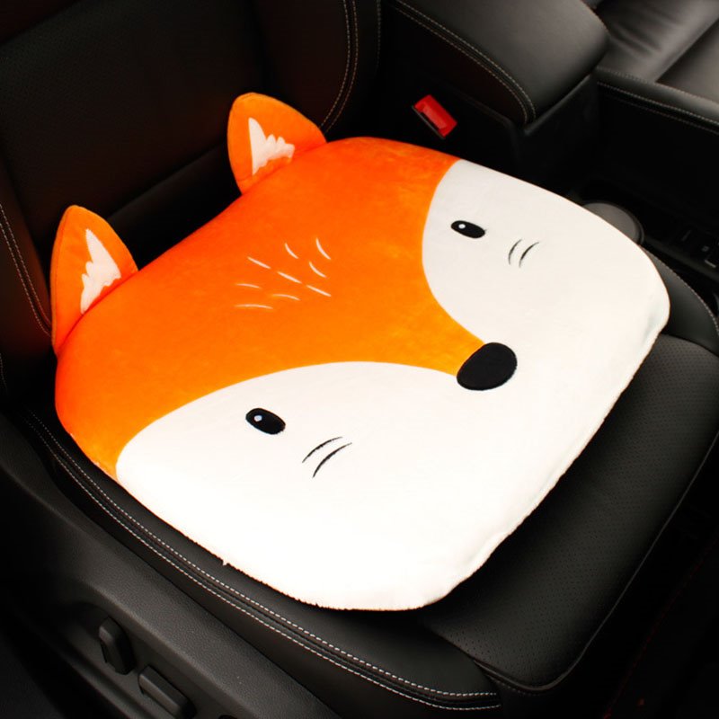 Plush Cartoon Car Cushion Thickened Bottom Anti-Skid Cute Bunny Bear Car Cushion - Image 5