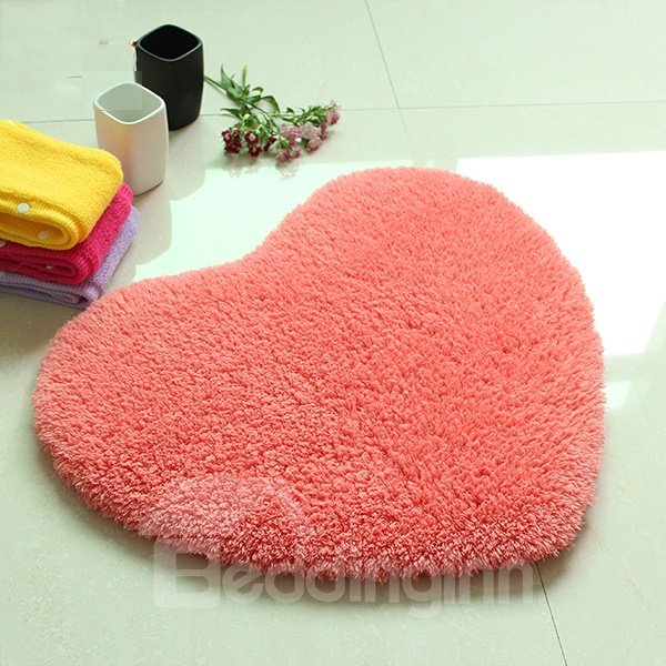 Super Soft Ermine Heart Shaped Area Rug - Image 5