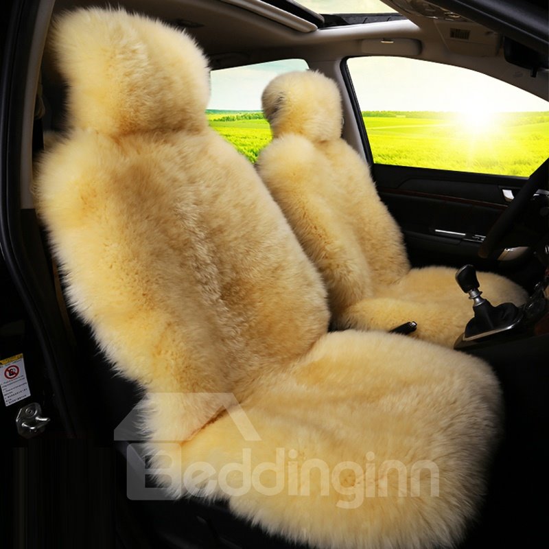 New Comfortable And Soft Lambswool Warm Fashion Car Seat Cover - Image 2