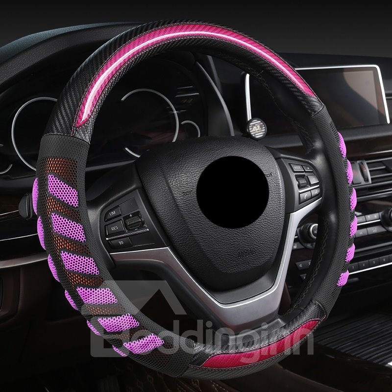 Steering Covers 3D Honeycomb Fine Texture And Comfortable Hand Feel Sweat - absorbing Breathable Wear - resistant And Durable Strong Flexibility Easy To Clean Without Slipping Steering Wheel Covers - Image 2