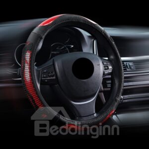 Universal Car Steering Wheel Cover Breathable Absorbent Non-slip Odorless Real Cowhide Skin-friendly Stylish Comfortable And Safe Cool And Breathable Car Steering Wheel Cover