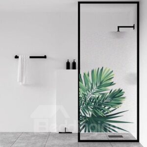 3D Plant Decorative Privacy No-glue Adiabatic Window Film Static Sticker