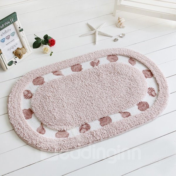 Modern Home Decor Concise Shell Printing Soft Bath Rug - Image 3