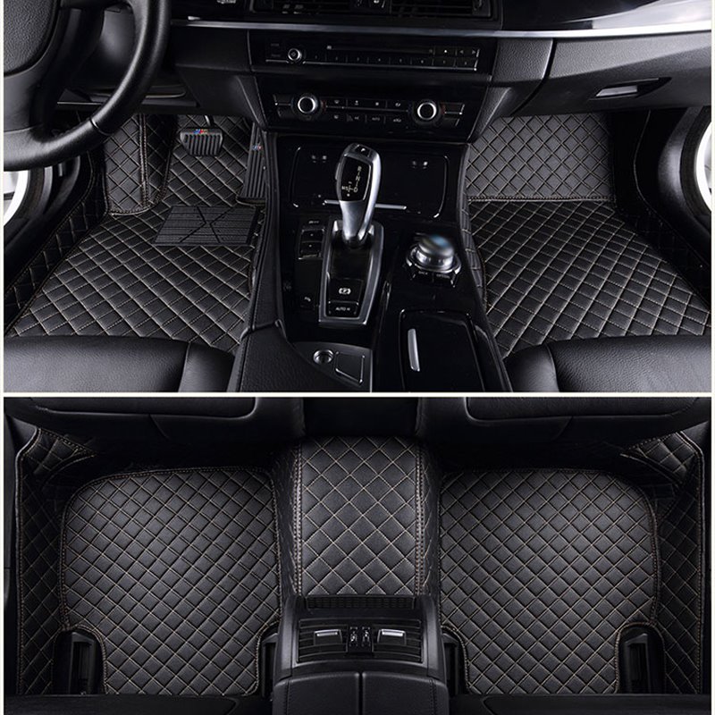 Top-notch Custom-Made Grid Line Design Onefold Color Custom Fit Car Floor Mats - Image 5