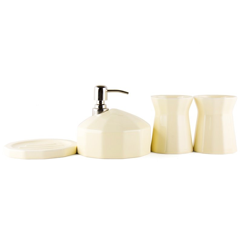 Originality Glaze Ceramics 4-Pieces Bathroom Accessories - Image 2