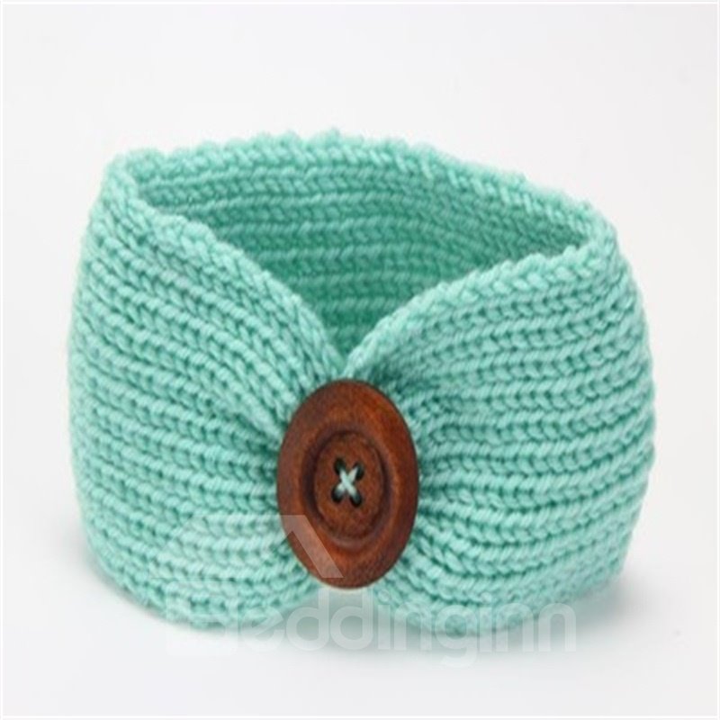 Button Decoration Acrylic Simple Multi-Color 1-Piece Baby Hair Band