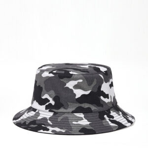 Summer Camouflage Fisherman Hats Lightweight Foldable Outdoor Hiking Bucket Hat Reversible Double-Side-Wear Sun Cap