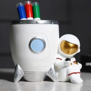 The Astronauts Pen Holder Desk Storage Creative Office Stationery Desktop Decoration Storage Pen Holder Multi-Function Simple Pen Holder Loading Pen Storage Box Stationery Storage Box