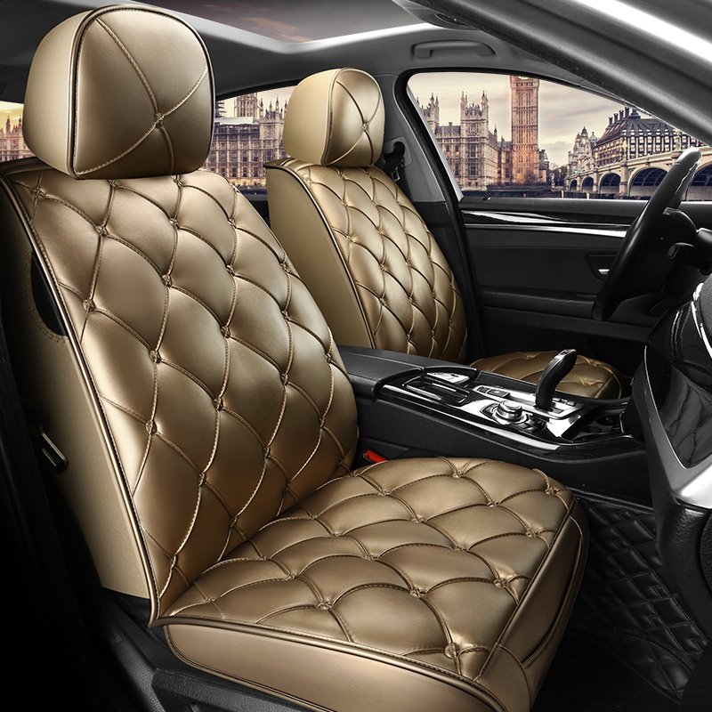 Car Seat Covers Full Coverage Soft Wear Resistant Durable Skin Friendly Man Made Leather Airbag Compatible 5 Seater Universal Fit Seat Covers Fit for Cars SUV Pick-up Truck - Image 2