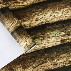 3D Simulation Wood Peel and Stick Wall Murals Removable Wallpaper Vinyl Self Adhesive Decor 19.6FT