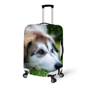 Innocent Eyes Dog Pattern 3D Painted Luggage Cover