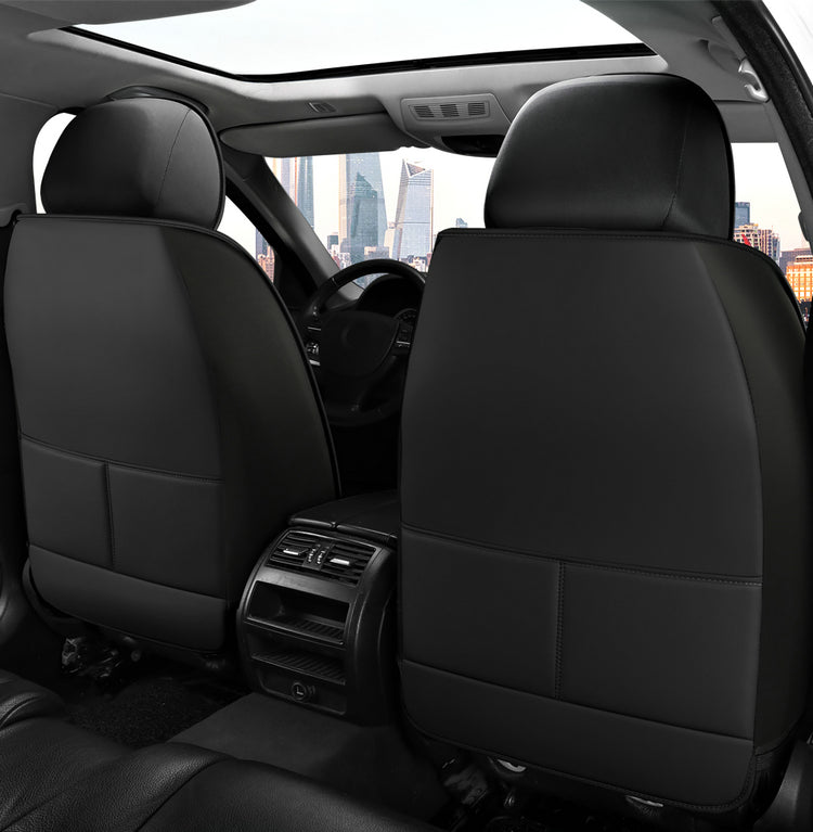 Universal Car Seat Cover Suitable for 5-Seater Sedan SUV Faux Leather Geometric Pattern - Image 18