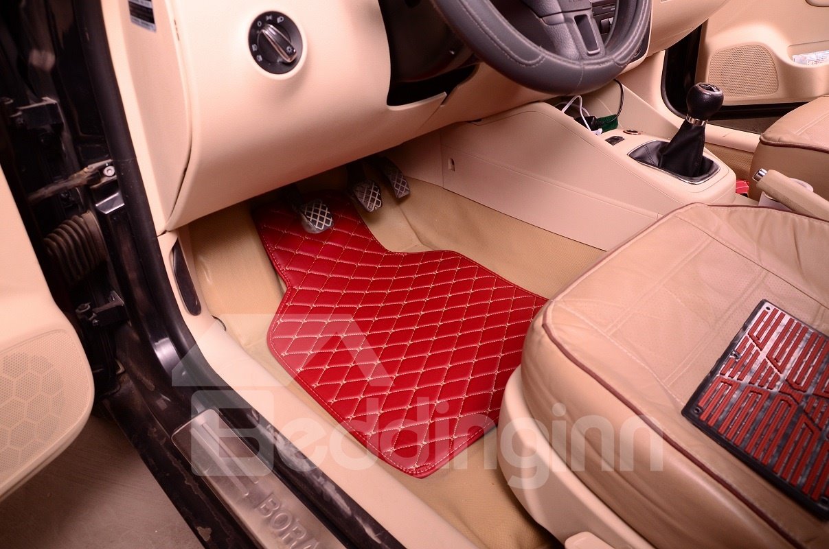 Plain Pattern PVC Material Waterproof Custom Fit Car Floor Mat - Image 3