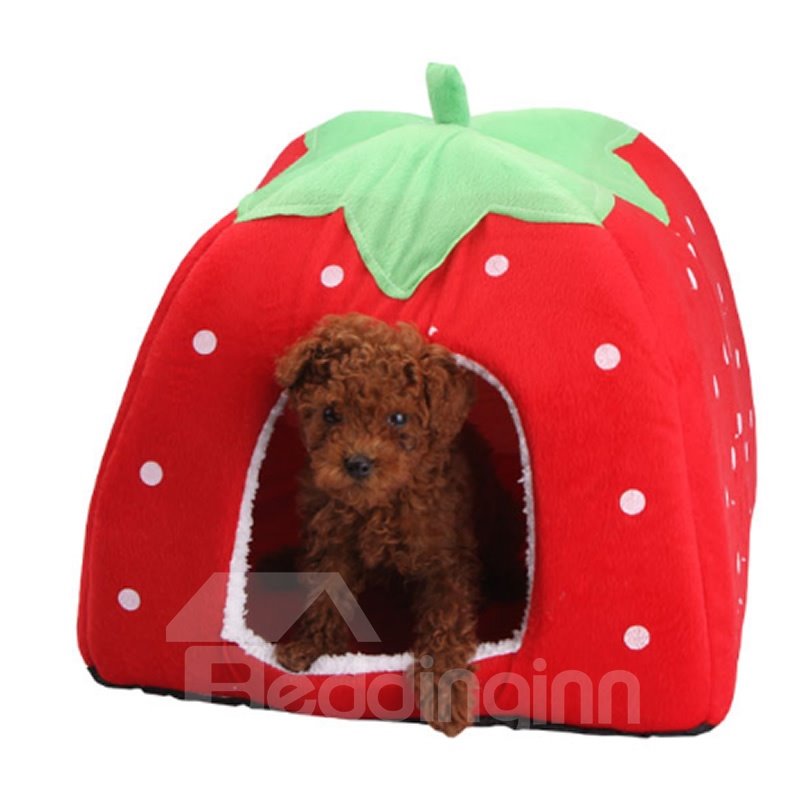 S-XXL Size Lovely Strawberry House for Pet Dog Cat - Image 8