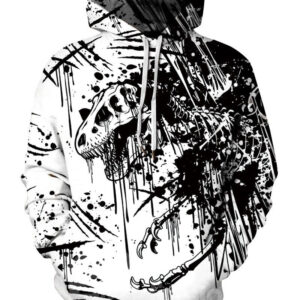 Unisex Loose Model Vibrant Color Lightweight 3D Painted Hoodie