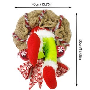 Christmas Thief Wreath Creative Front Door Decoration Christmas Family Decoration Props