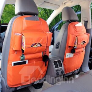 Luxury Simple Easy To Clean Durable Leathe Car Organizer
