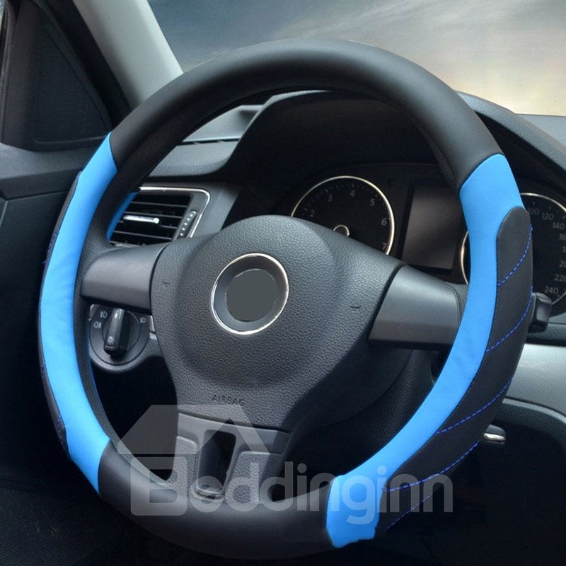 Sports Style Cool Colors PVC Leather Steering Wheel Cover - Image 3