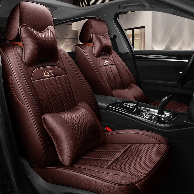 Classic Simplified Design With Streamlined Patterns Custom Car Seat Covers £¨No Pillows£© - Image 3