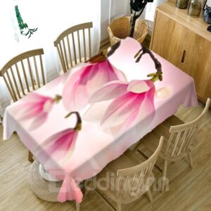 European Style Polyester Oilproof Rectangle 3D Tablecloth