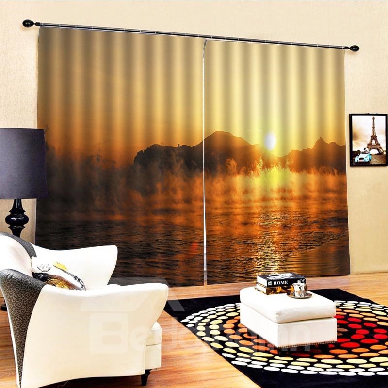 Beddinginn Modern Blackout Landscape Curtains/Window Screens - Image 4