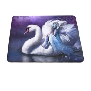 Swan Girl Pattern Hard Plastic Cover for MacBook