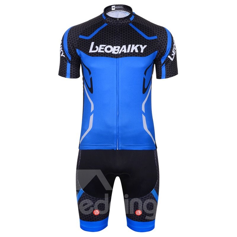 3D Silicone Padded for Blue Bike Men Cycling Jersey set - Image 6