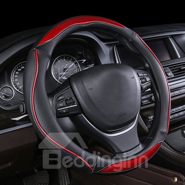 Anti-skid Wear-resistant Dirt-resistant Durable And Breathable Not Hurt Hands Contrast Colorful Sport Style Pretty Beautiful Car Steering Wheel Cover Suitable for Most Round Steering Wheels