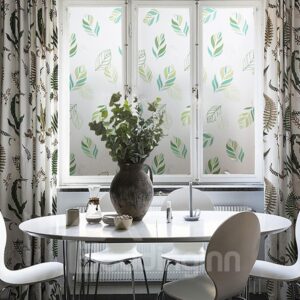 Green Leaves Window Film Static Privacy Protection