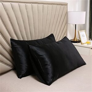 US Only Satin Pillow Cases for Hair and Skin,4 Pack Silk Pillow Cases with Envelope Closure (2 Pillow Cases, 1 Eye Mask, 1 Pair of Earplugs) 20x26 inches and 20x30 inches