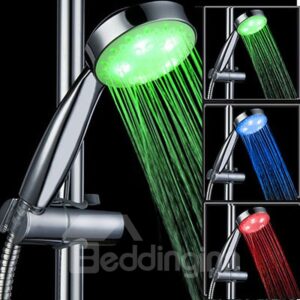 Creative Unique  LED 3  Colors  Changing Shower Head Faucet