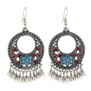 E-Plating Technic Alloy Female Geometric Retro Style Drop Earrings